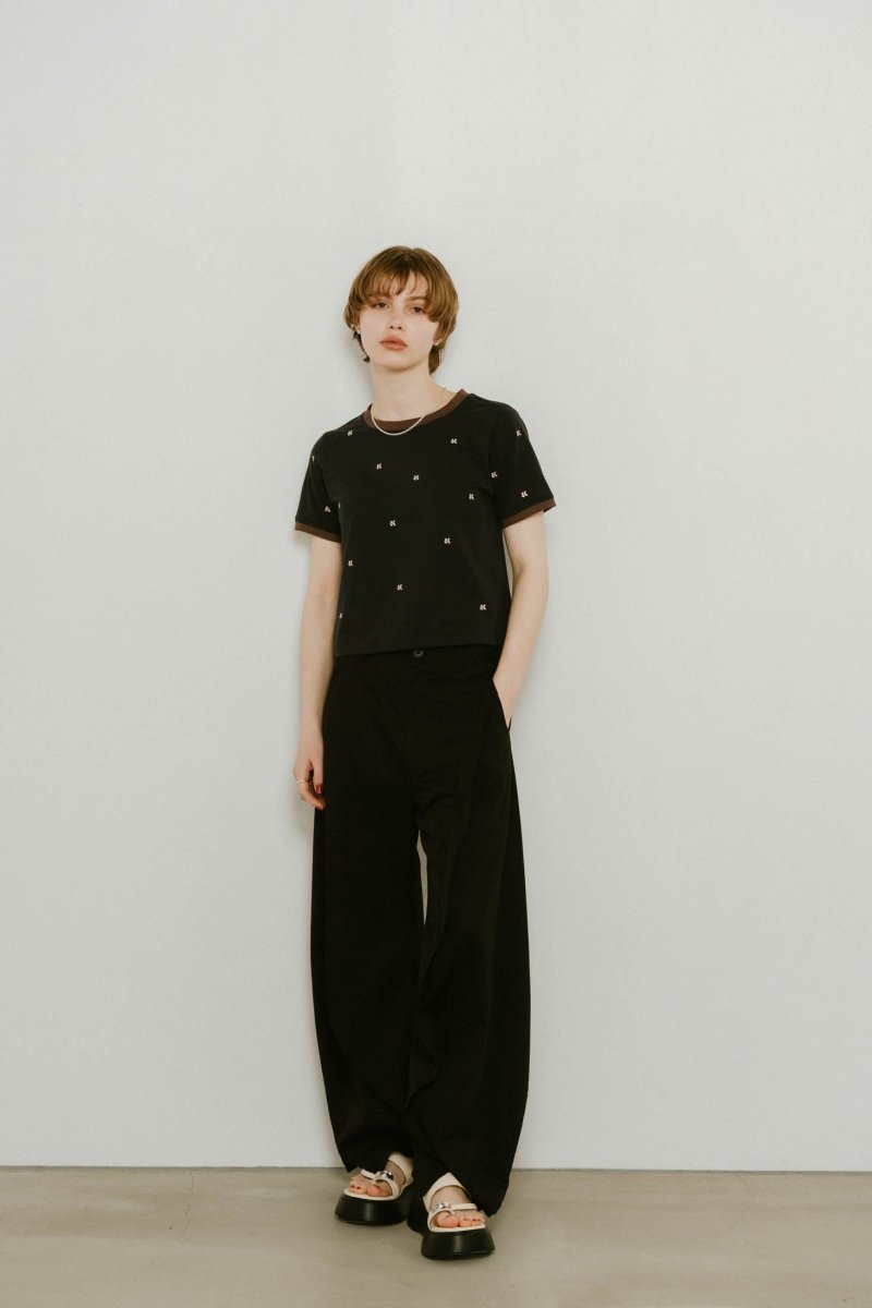K motif mini T shirt/2color - KNUTH MARF