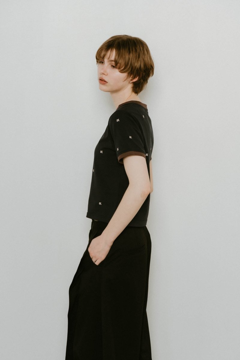 K motif mini T shirt/2color - KNUTH MARF