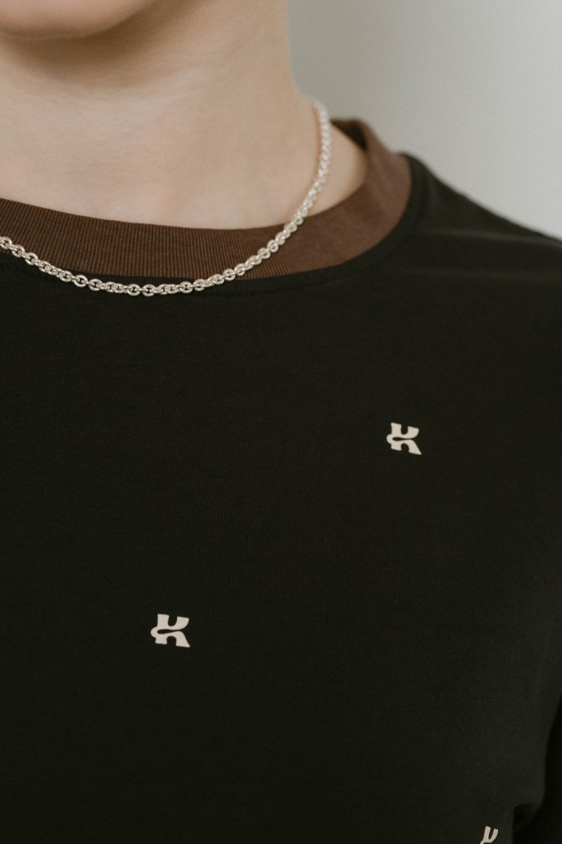 K motif mini T shirt/2color - KNUTH MARF