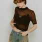 K motif sheer tops/3color - KNUTH MARF