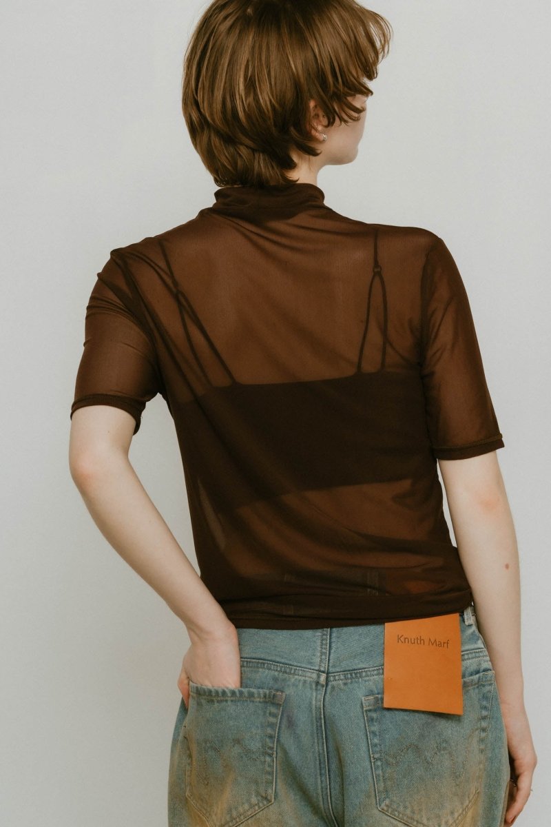 K motif sheer tops/3color - KNUTH MARF