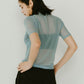 K motif sheer tops/3color - KNUTH MARF
