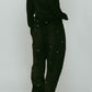 K motif velveteen pants(unisex)/black - KNUTH MARF