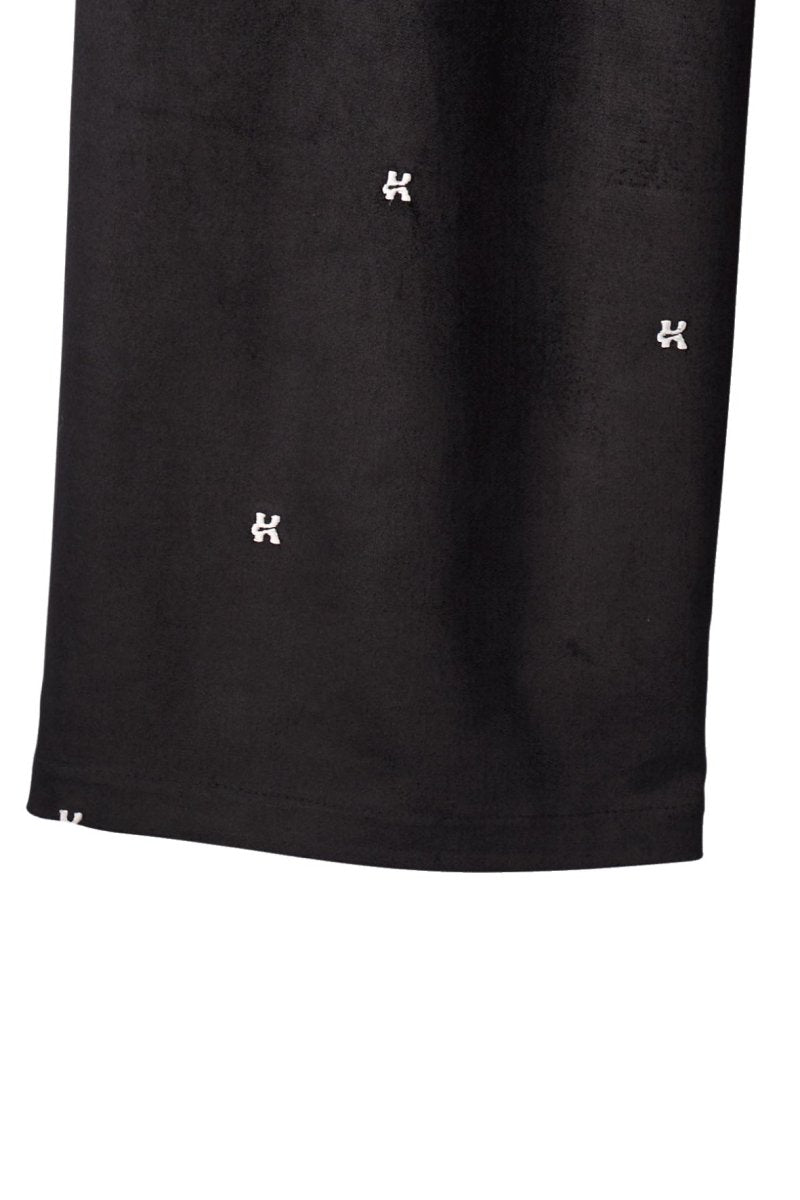 K motif velveteen pants(unisex)/black - KNUTH MARF
