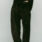 K motif velveteen pants(unisex)/black - KNUTH MARF