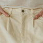 K motif velveteen pants(unisex)/ivory - KNUTH MARF