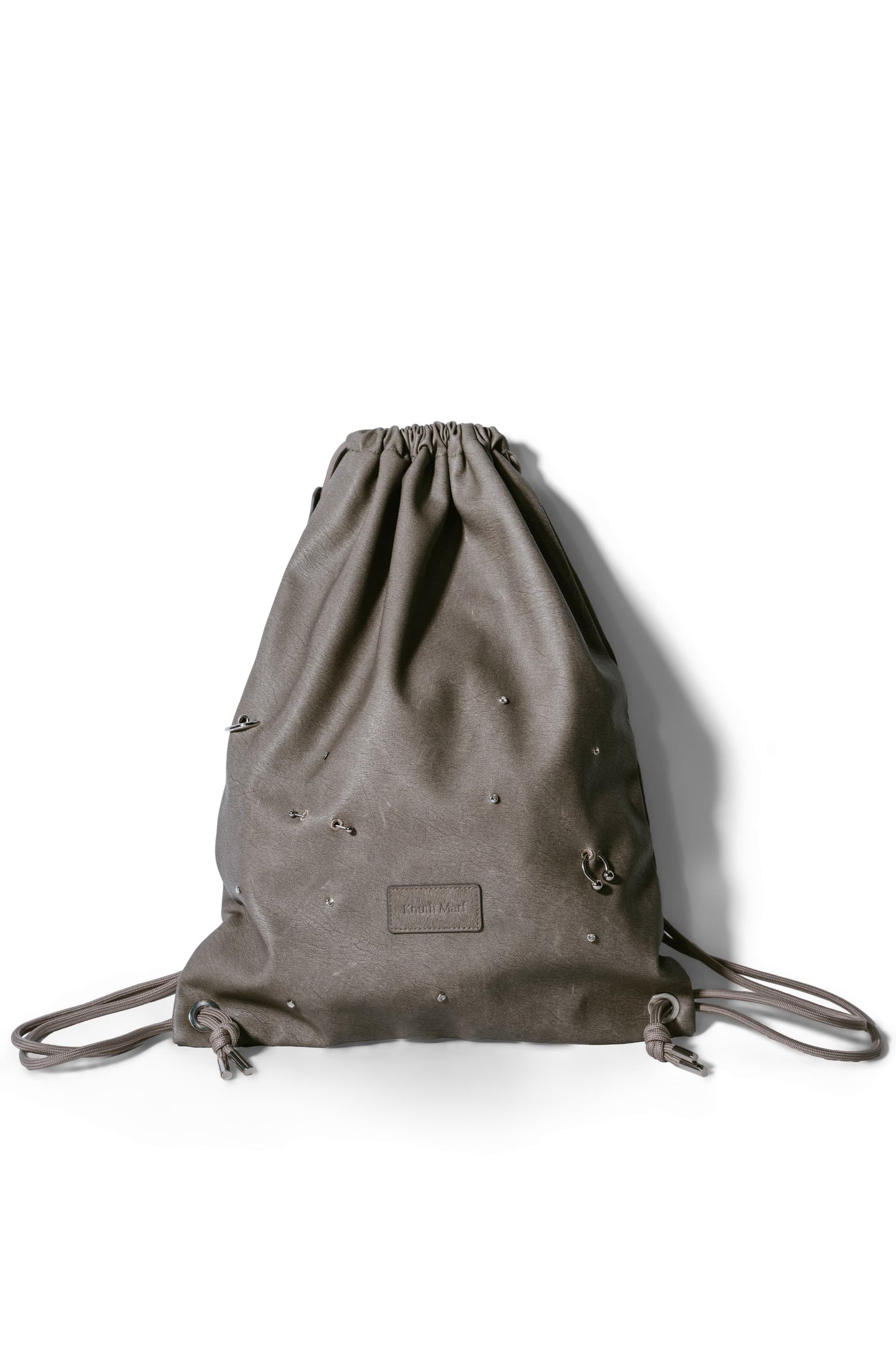 leather drawstring bag/2color