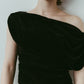 sheer velour top/black