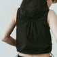 nylon hoodie/black