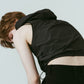 nylon hoodie/black