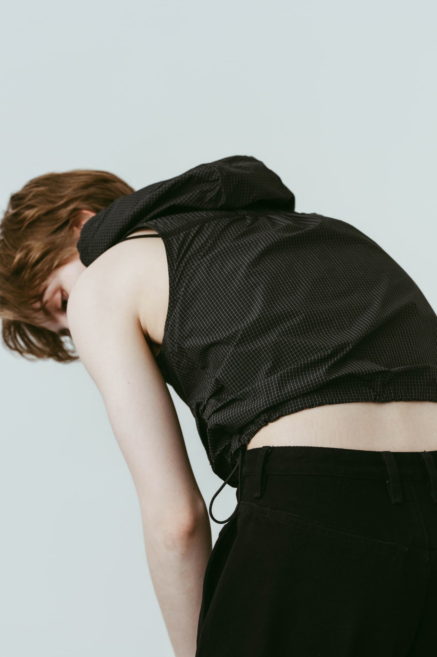 nylon hoodie/black