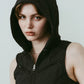nylon hoodie/black