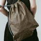 leather drawstring bag/2color