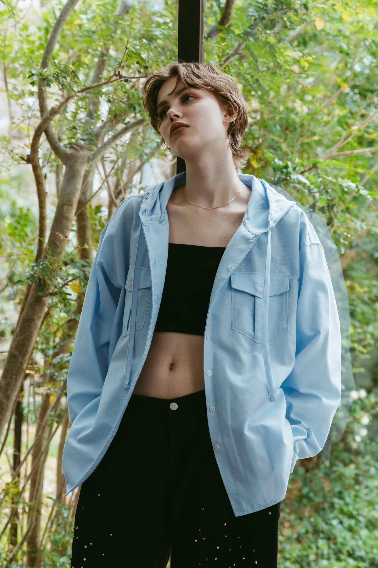 UV protection hoodie(unisex)/blue