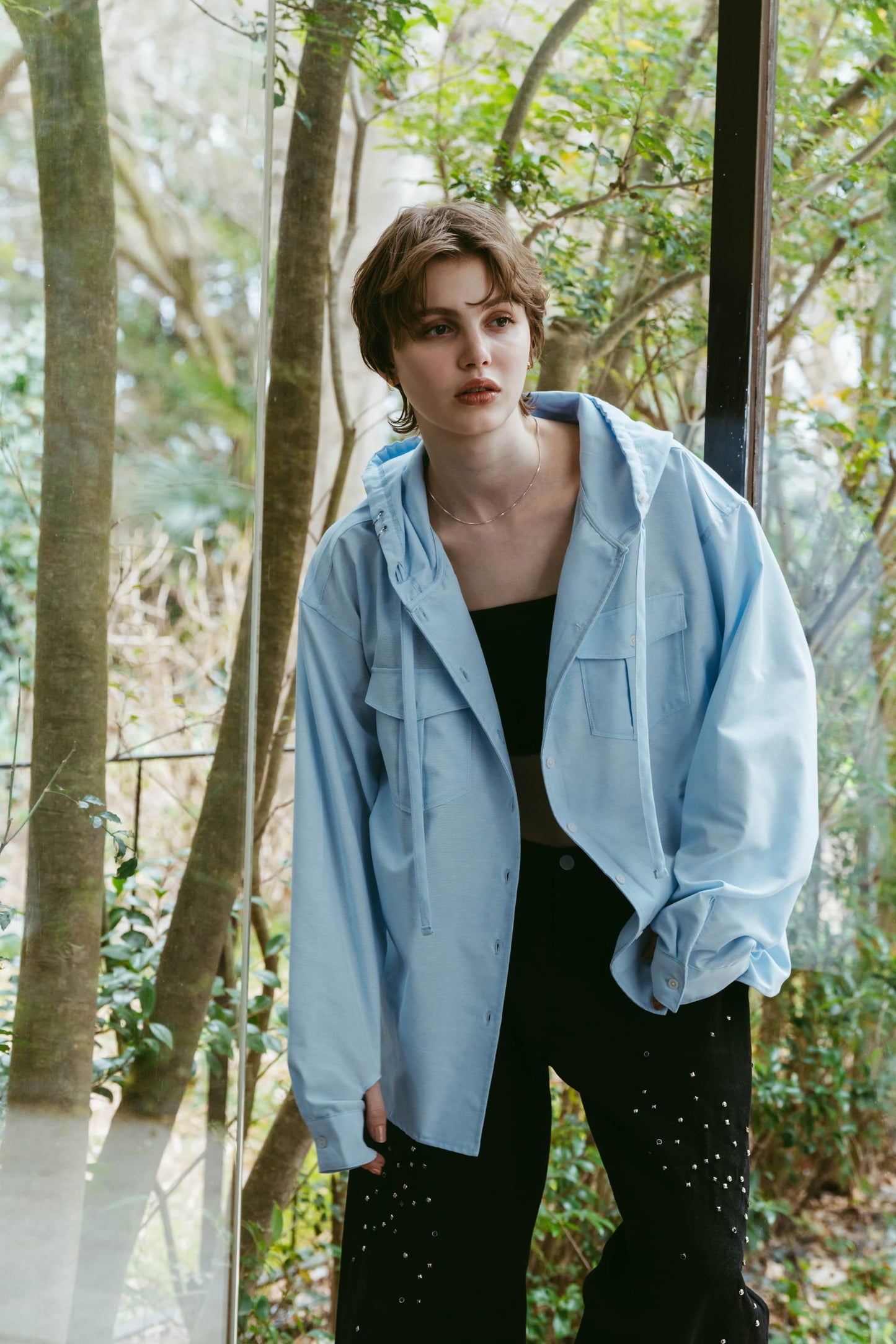 UV protection hoodie(unisex)/blue