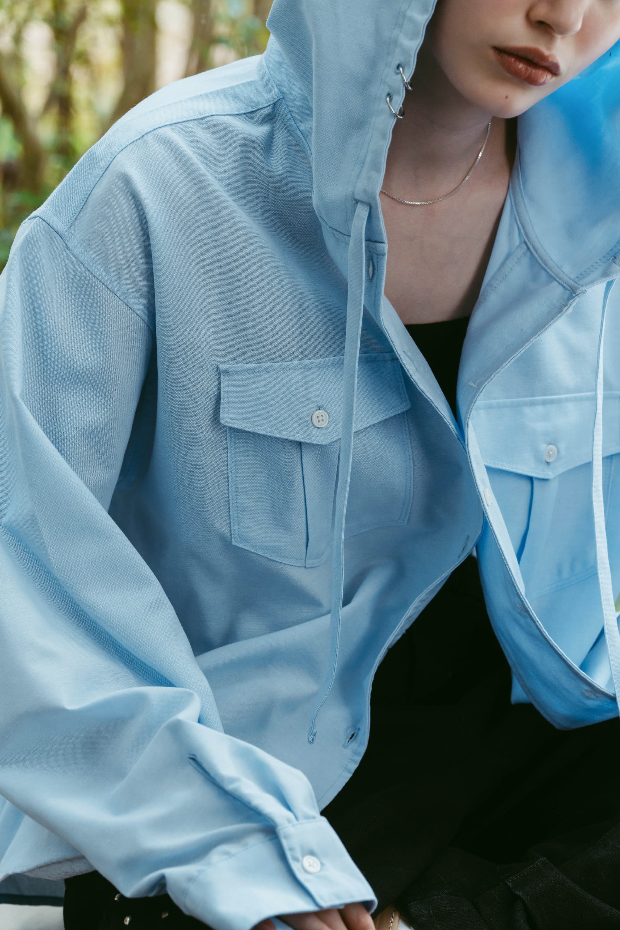 UV protection hoodie(unisex)/blue | KNUTH MARF