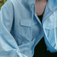 UV protection hoodie(unisex)/blue