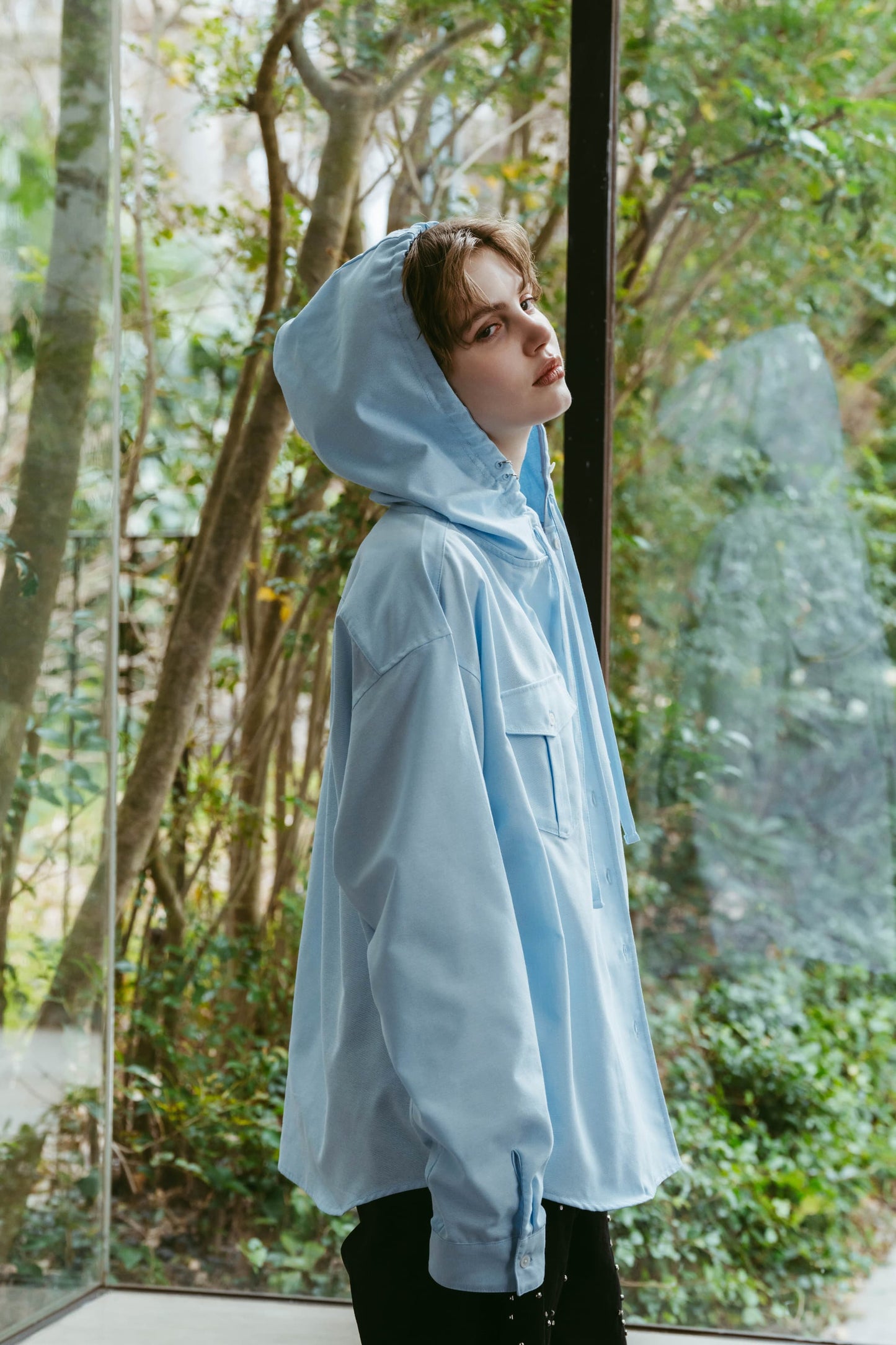 UV protection hoodie(unisex)/blue