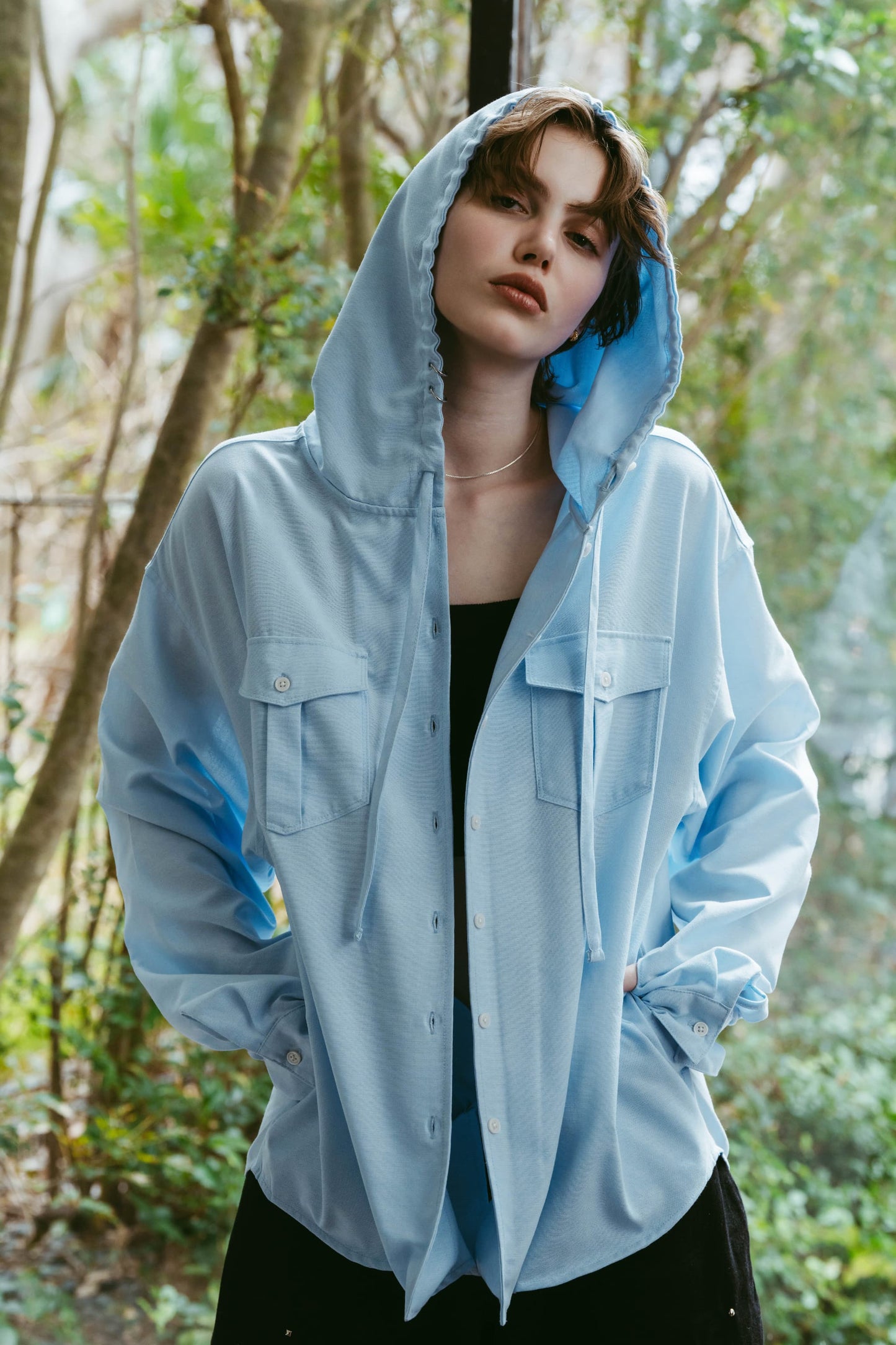 UV protection hoodie(unisex)/blue