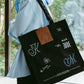 graphic canvas tote/2color