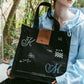 graphic canvas tote/2color