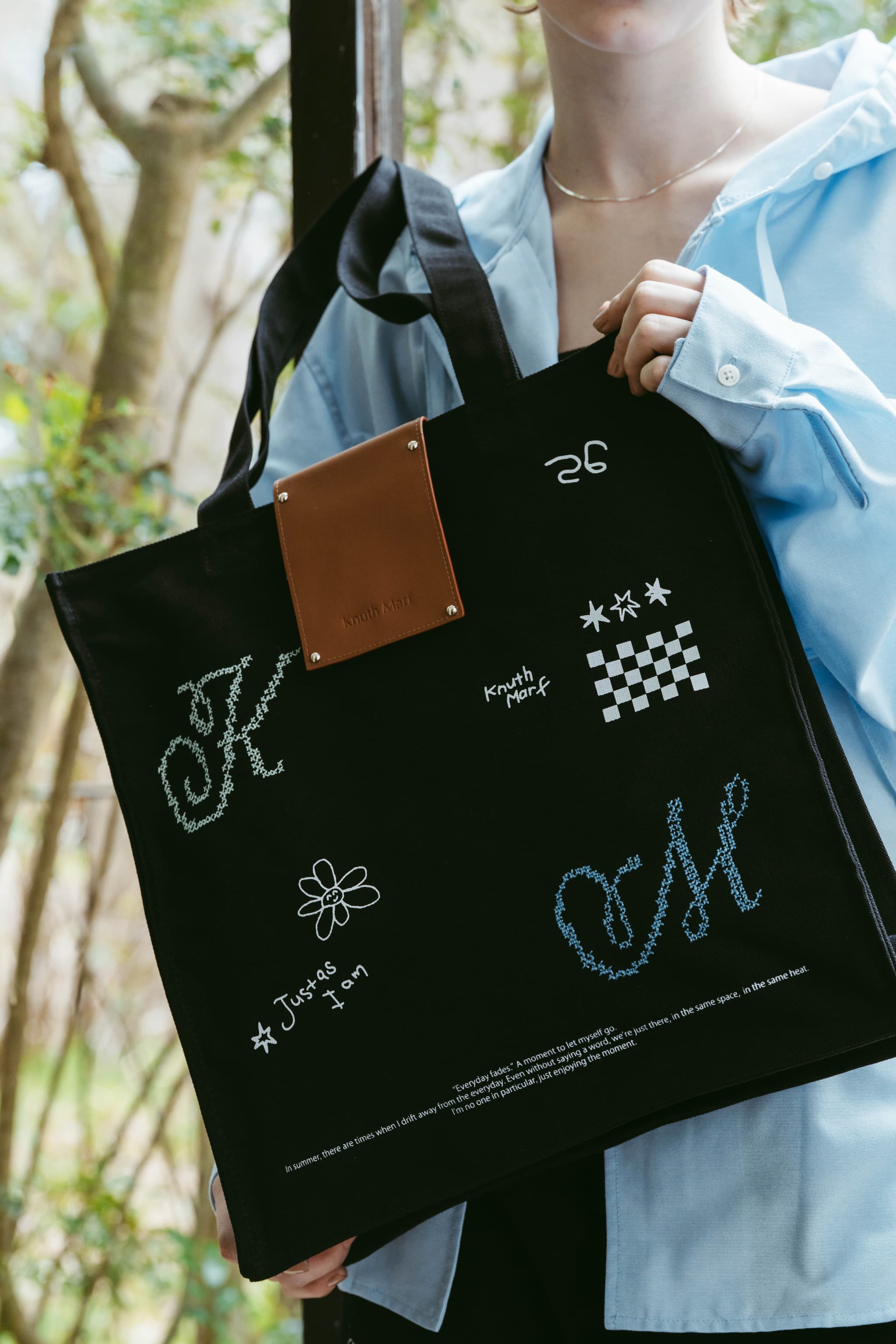 graphic canvas tote/2color | KNUTH MARF