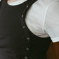 2piece layered tank tee/charcoal