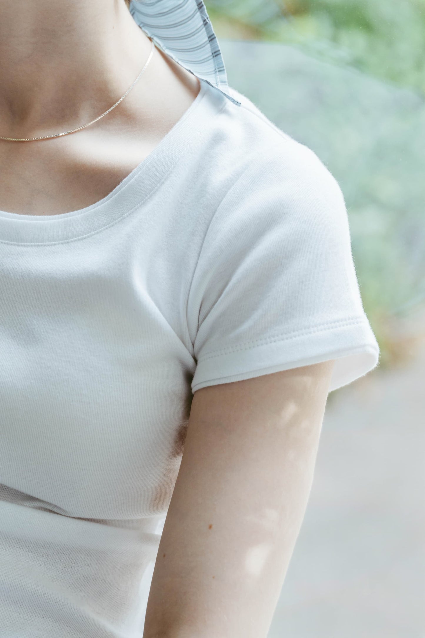 layered crewneck tee/4color