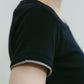 layered crewneck tee/4color