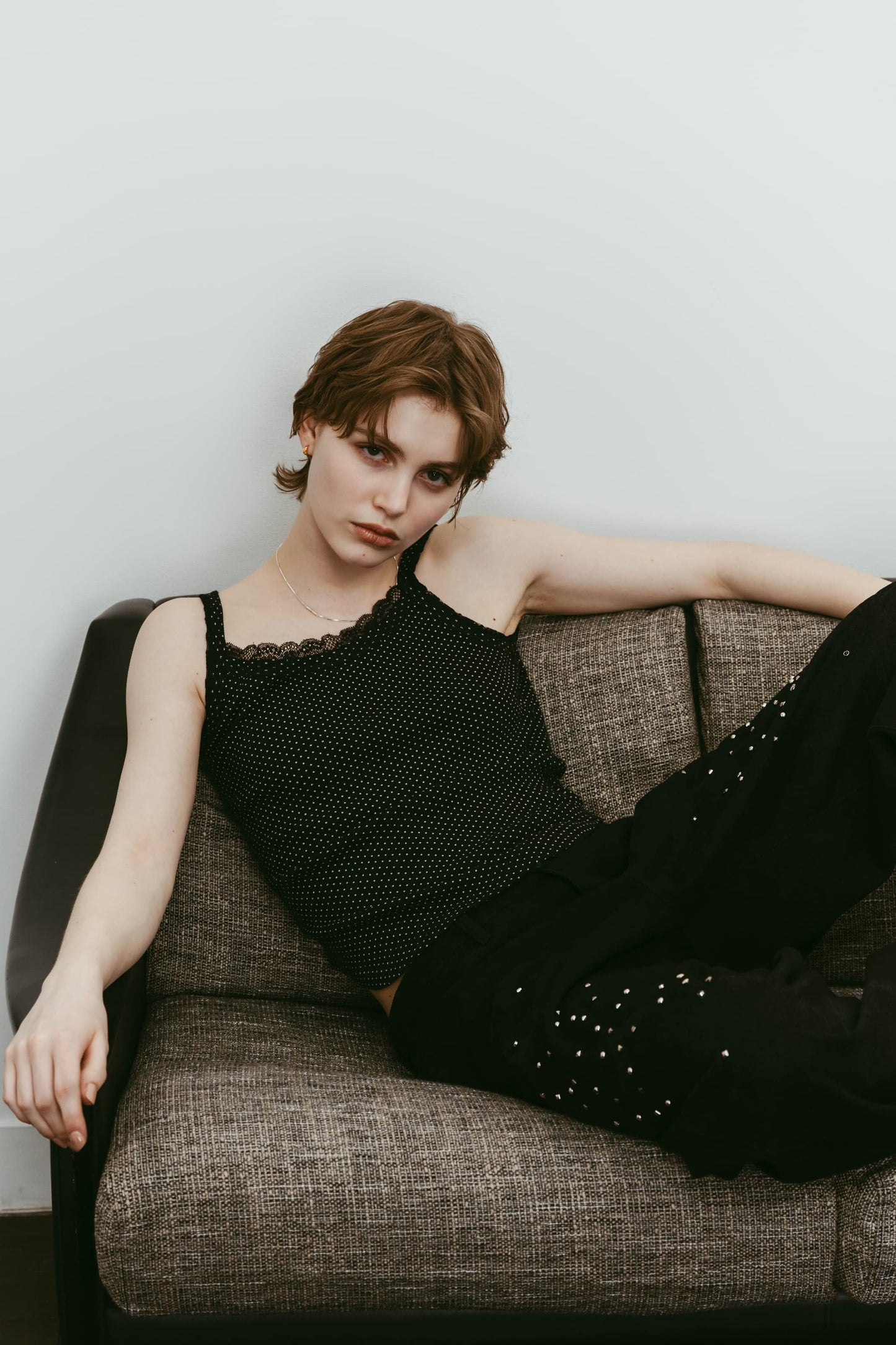 lace detail camisole/3color