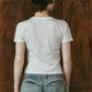 2piece layered tank tee/charcoal