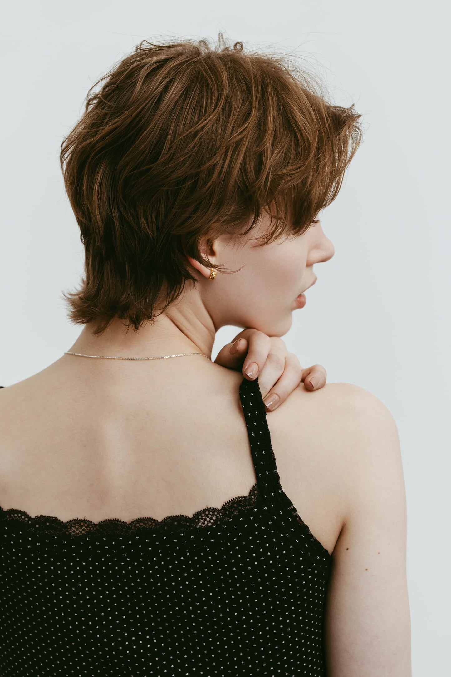 lace detail camisole/3color