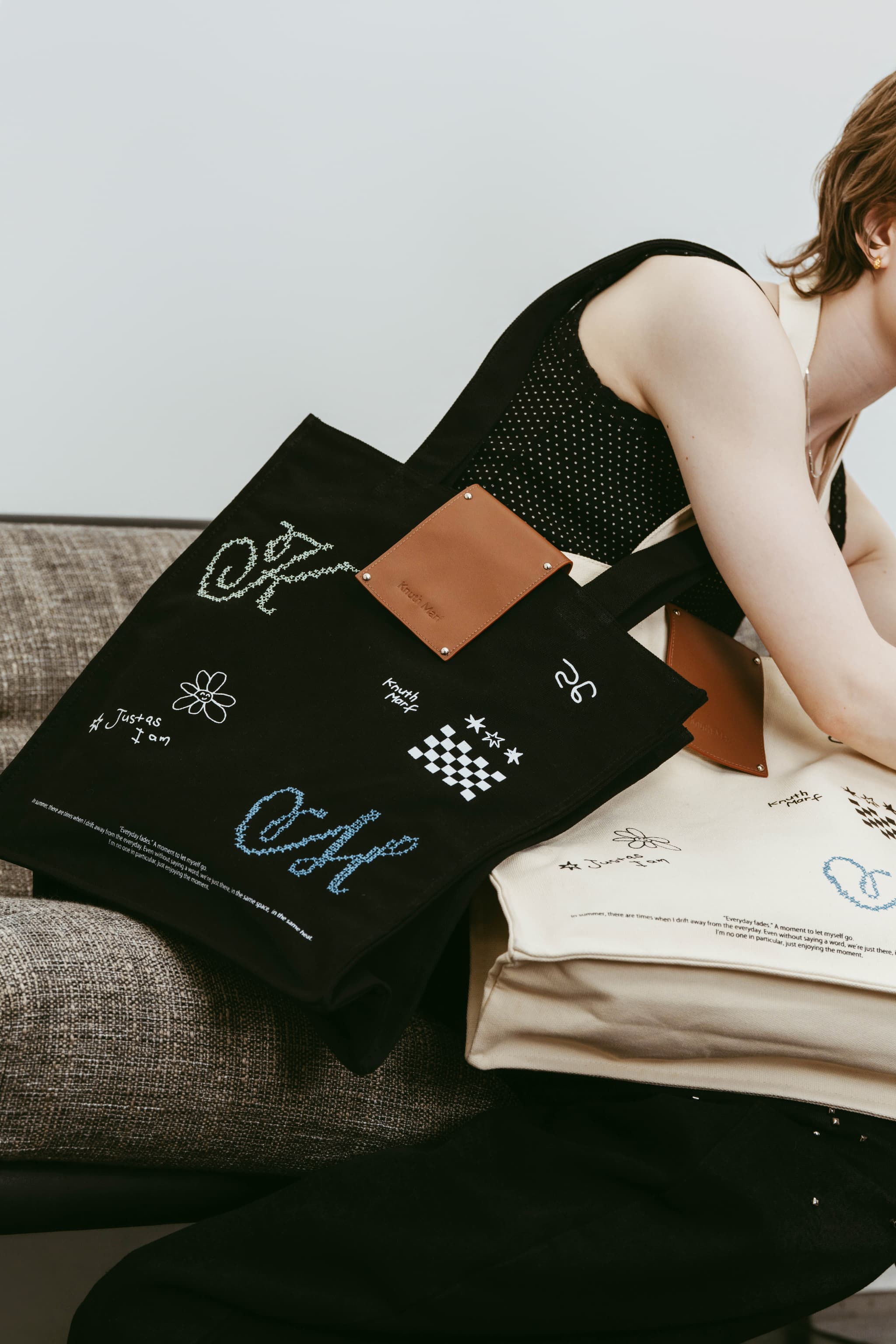 graphic canvas tote/2color | KNUTH MARF