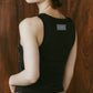 2piece layered tank tee/charcoal