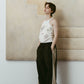 nylon easy pants(unisex)/brown