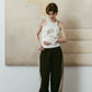 nylon easy pants(unisex)/brown