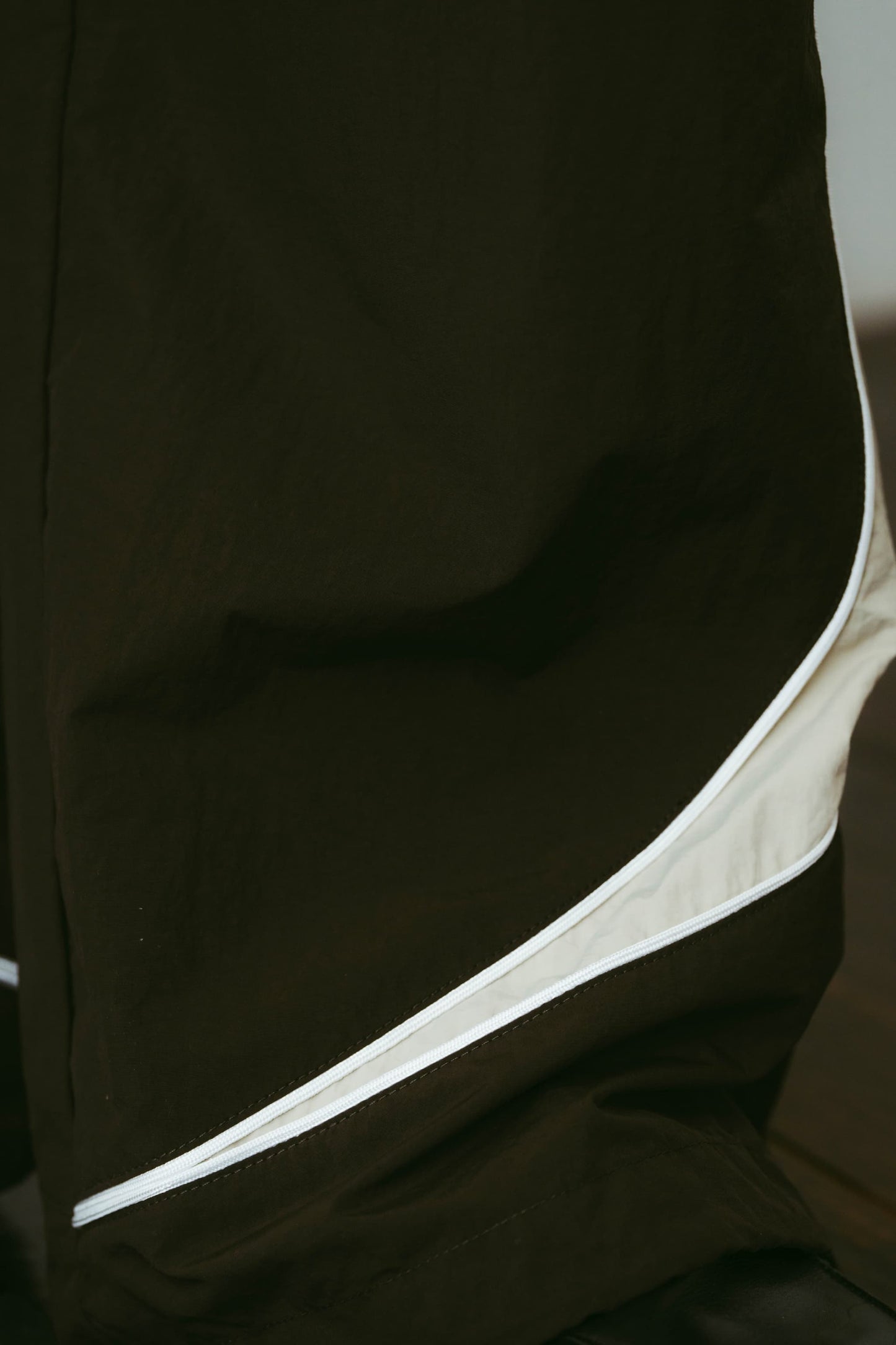 nylon easy pants(unisex)/brown