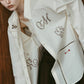 embroidered shirt(unisex)/ivory