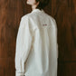 embroidered shirt(unisex)/ivory