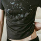 studded compact tee/charcoal