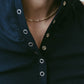 snap-button hoodie/navy