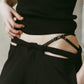 spaghetti pants/black