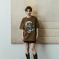 rhinestone graphic tee(unisex)/beige