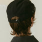 studded hunting cap/black