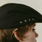 studded hunting cap/black