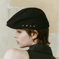 studded hunting cap/black