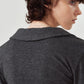 u-neck slim top/charcoal