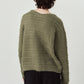 gold button trad cardigan/khaki