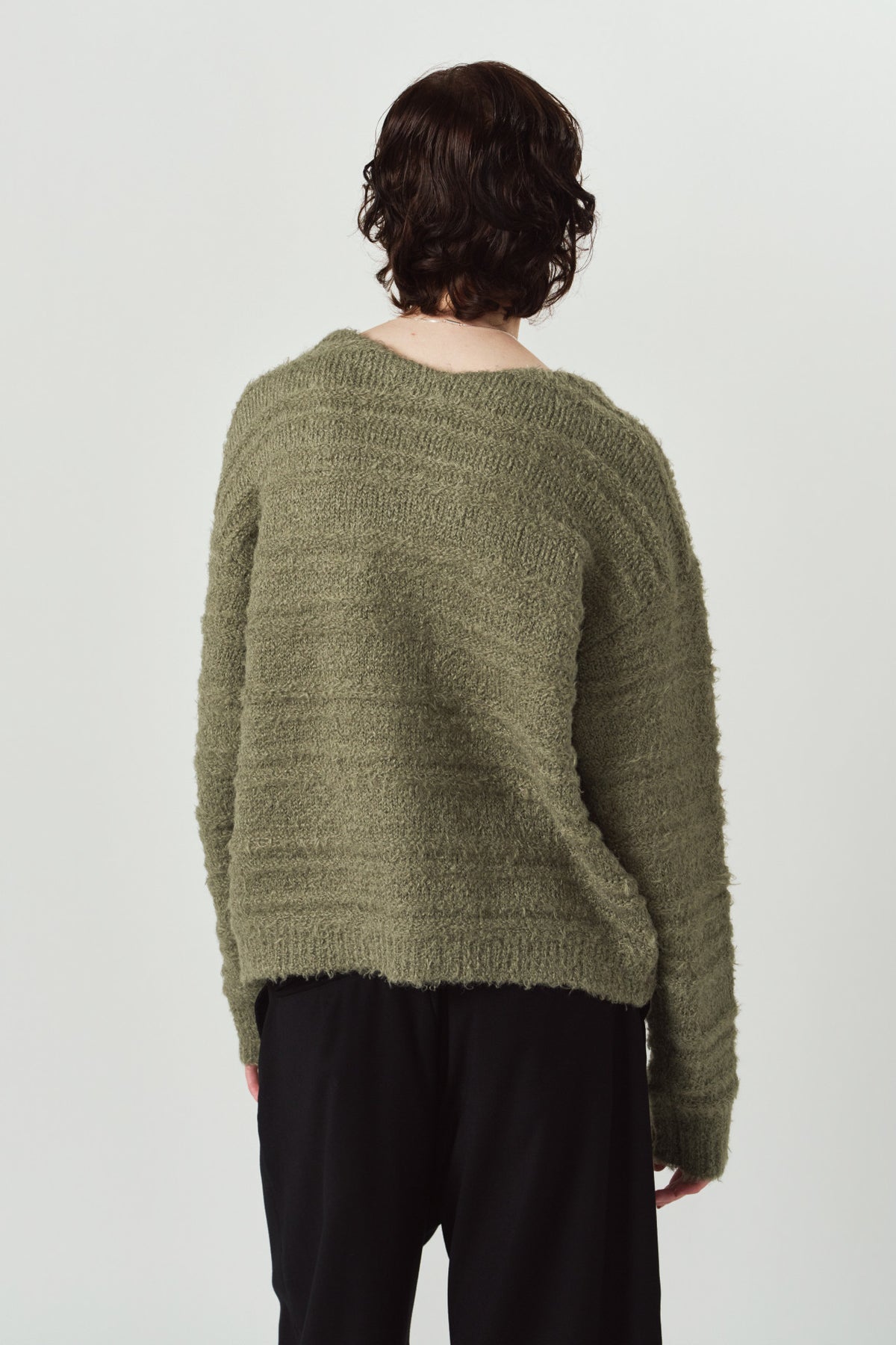 gold button trad cardigan/khaki