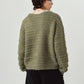 gold button trad cardigan/khaki